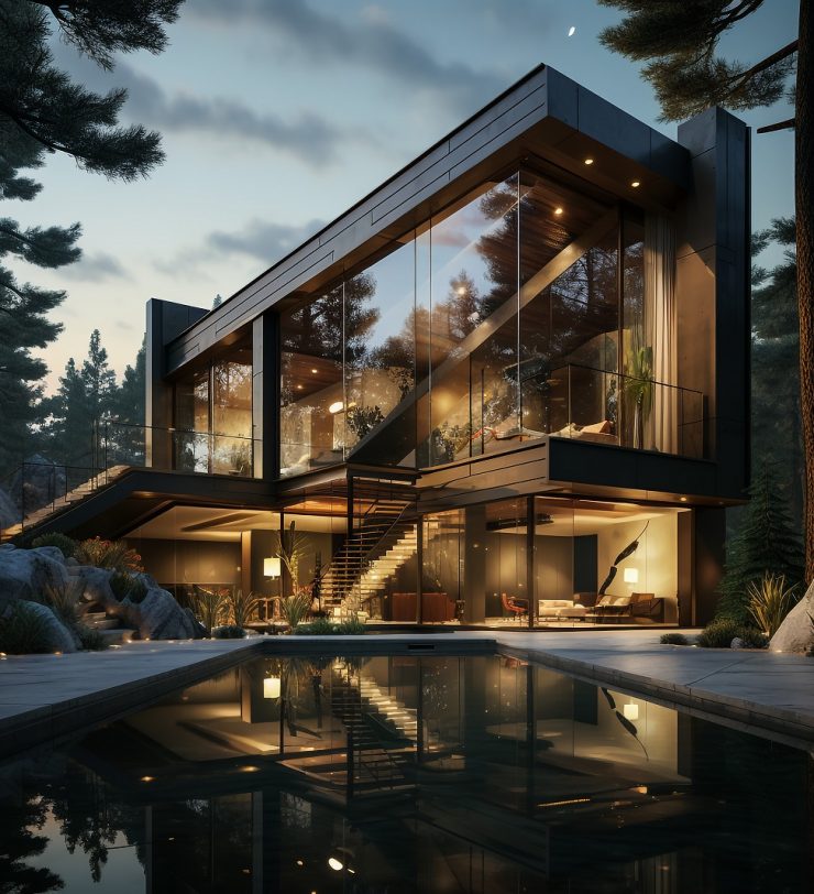 luxurious-villa-with-swimming-pool-dusk